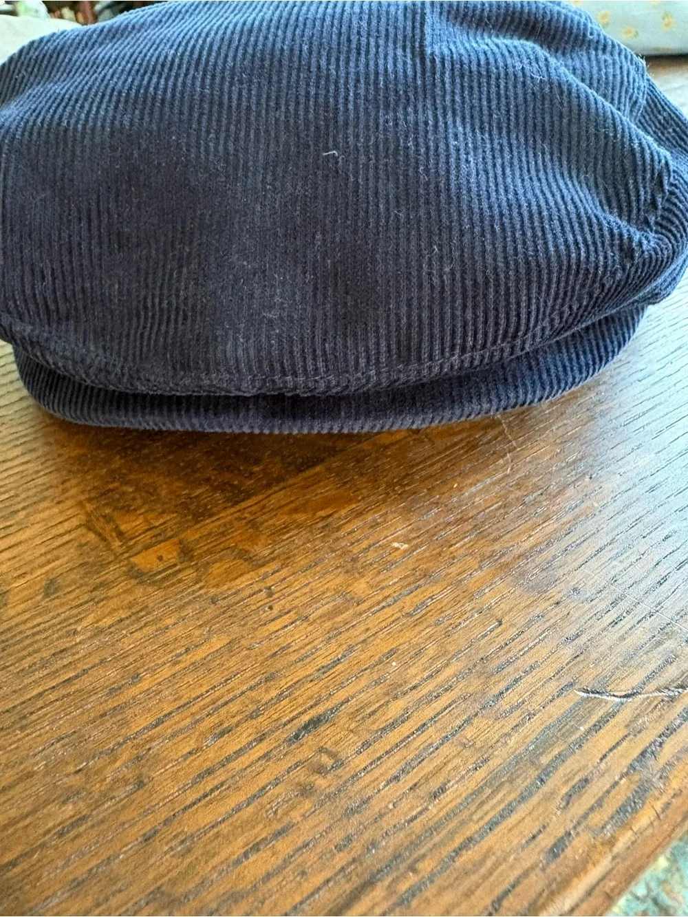 Janie and Jack Navy Corduroy Newsboy Cap